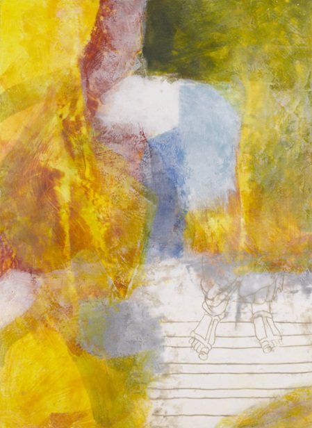 Bernd Brach "Assoziation III" Wachs auf Wabenkarton, 2010