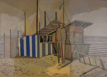 KH Buch, Männer am Strand, 1963